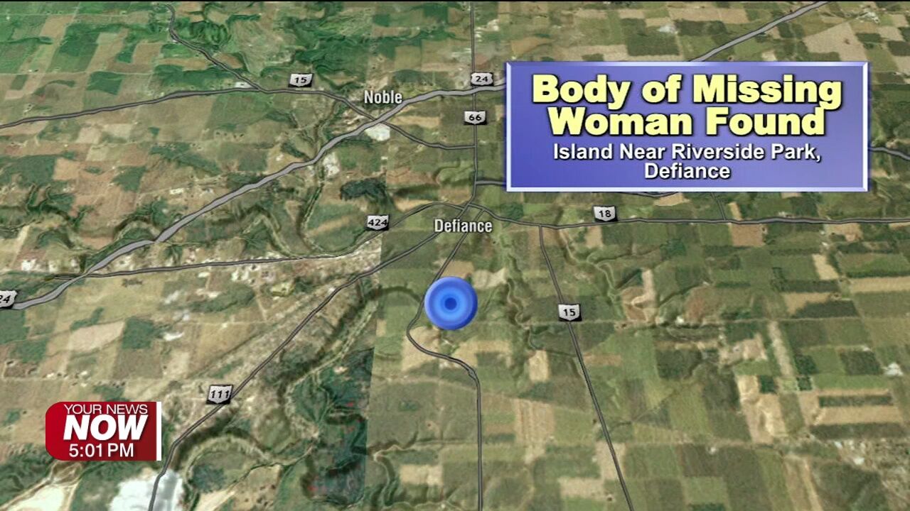 The body of a missing Michigan woman discovered in Defiance